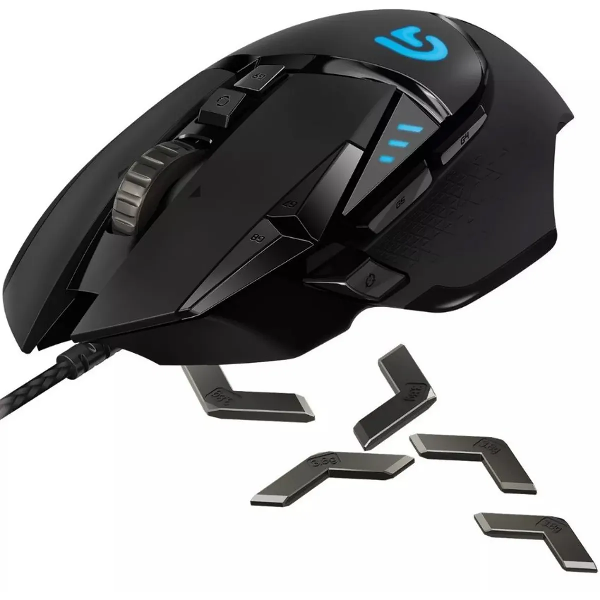 LOGITECH - Mouse Logitech G502 HERO Gaming 25K DPI con Pesos Ajustables