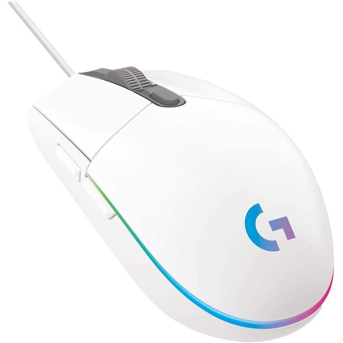 LOGITECH - Mouse logitech gamer g203 8,000 dpi rgb - blanco