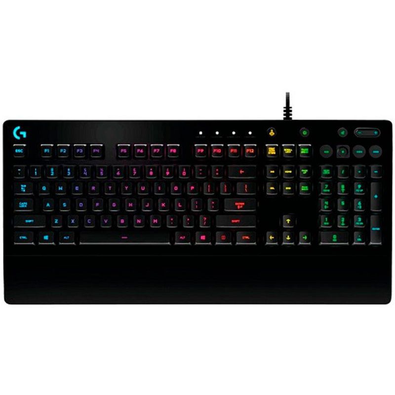 LOGITECH - Teclado logitech g213 gamer LIGHTSYNC  luz led rgb - negro
