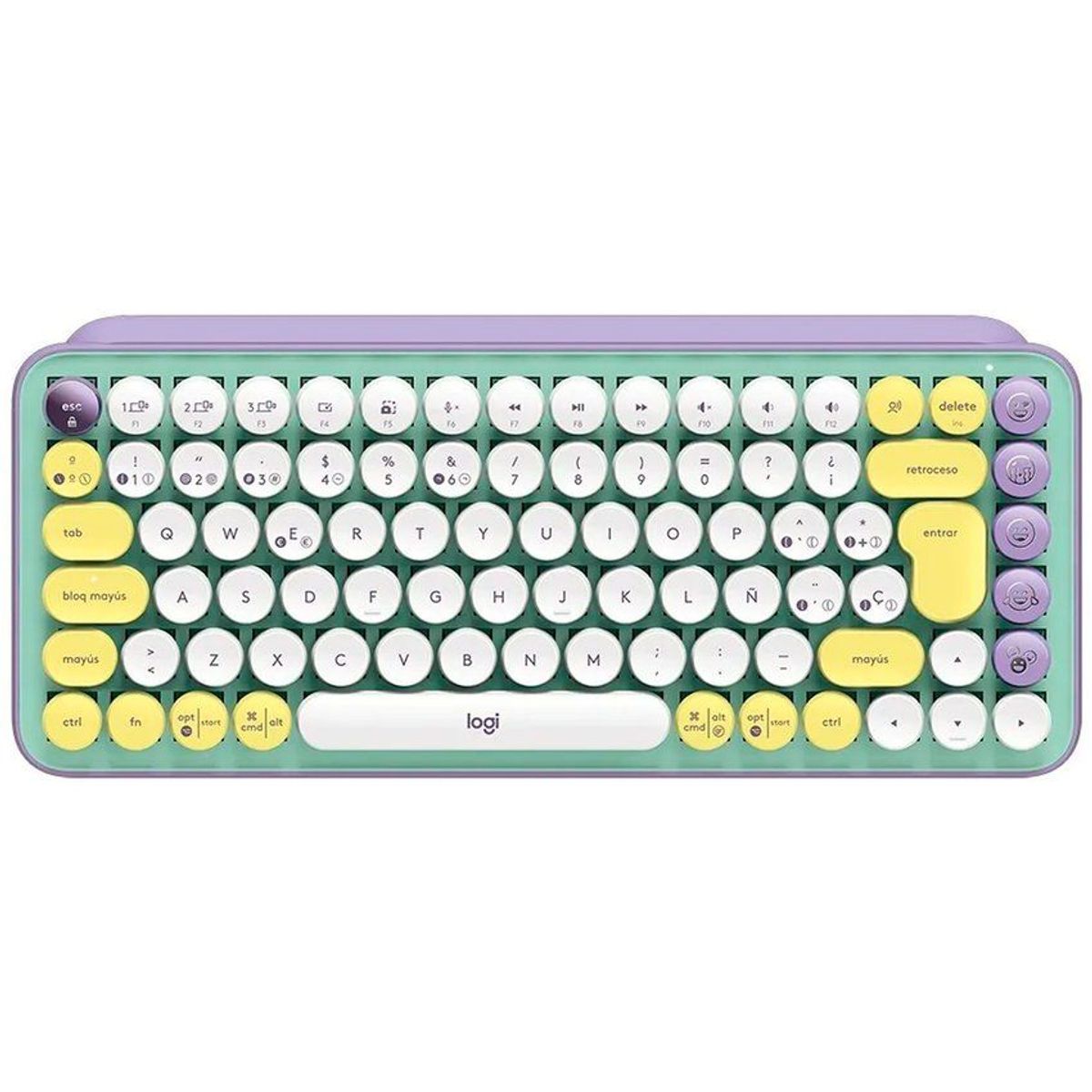 LOGITECH - Teclado Mecánico Logitech Pop Keys Menta