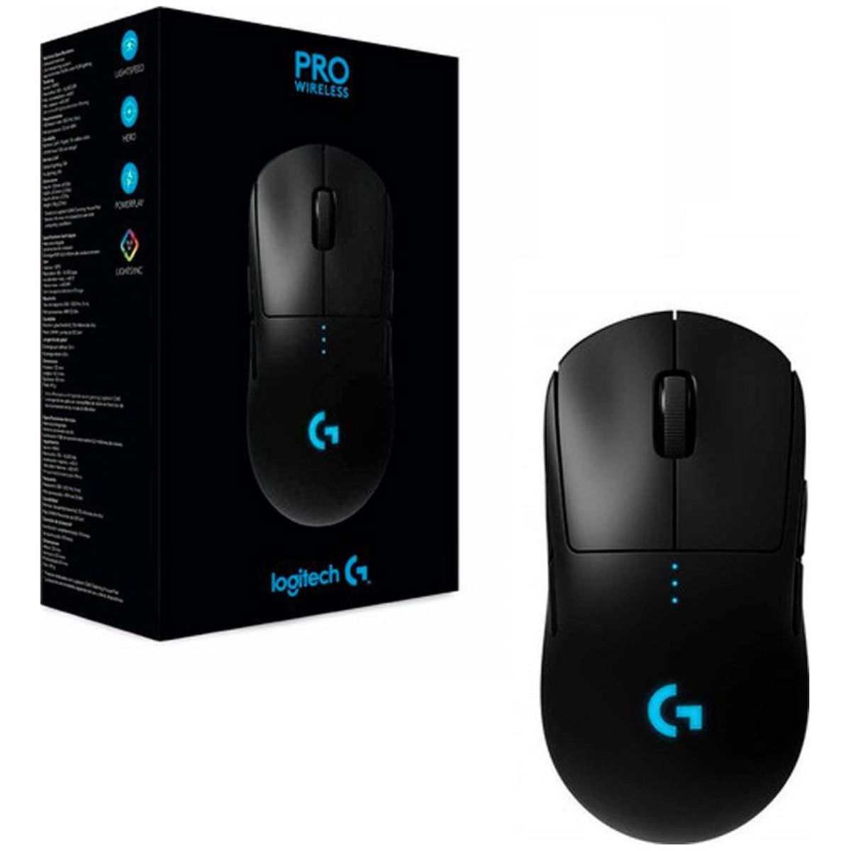 LOGITECH - Mouse Gamer Logitech G Pro 25k dpi Inalámbrico negro