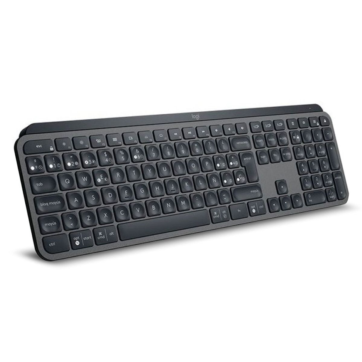 LOGITECH - Teclado Logitech MX Keys S Inalámbrico Bluetooth Negro