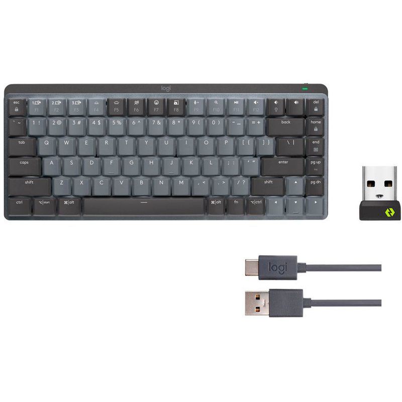 LOGITECH - Teclado Logitech MX Mechanical mini inalámbrico mecanico grafito