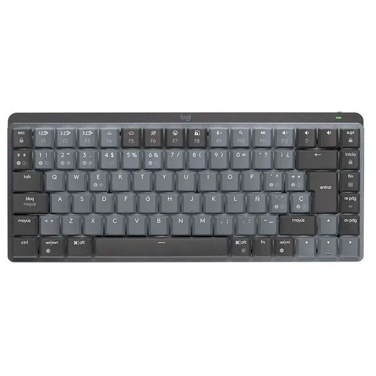 LOGITECH - Teclado Logitech MX Mechanical mini inalámbrico mecanico grafito