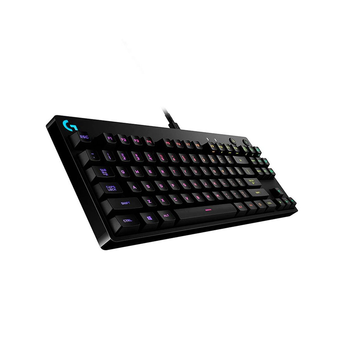 LOGITECH - Teclado Gamer Logitech G Pro RGB compacto mecánico cable usb