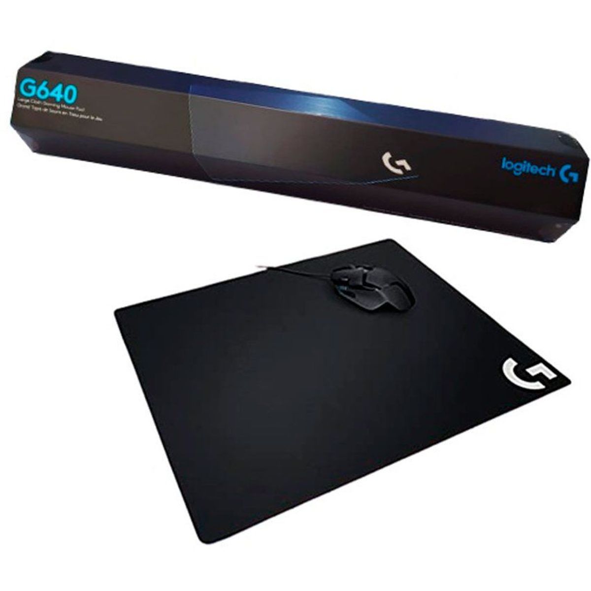 LOGITECH - Mousepad gamer logitech g640 material goma - negro