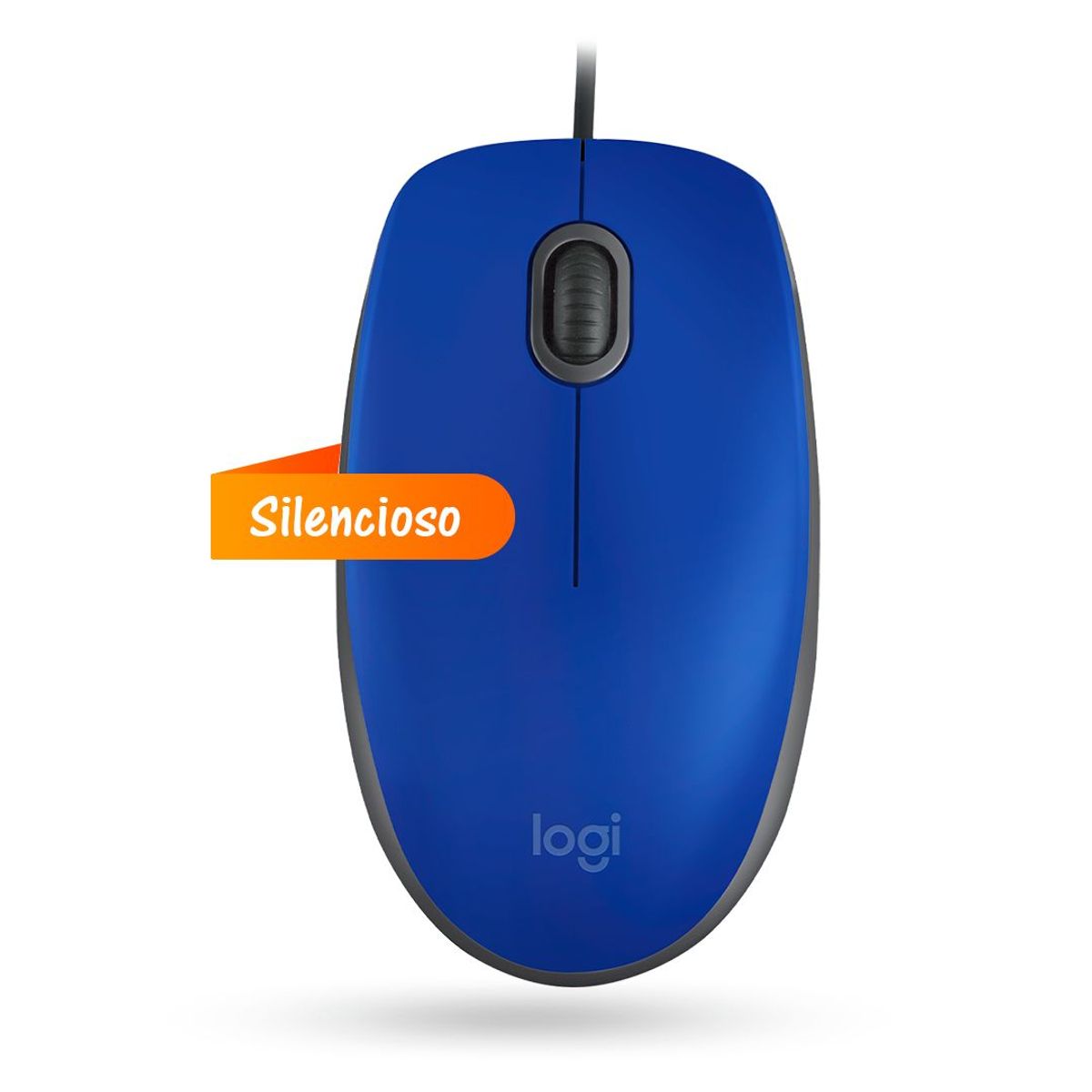 LOGITECH - Mouse Logitech Óptico M110 Silencioso USB - Azul