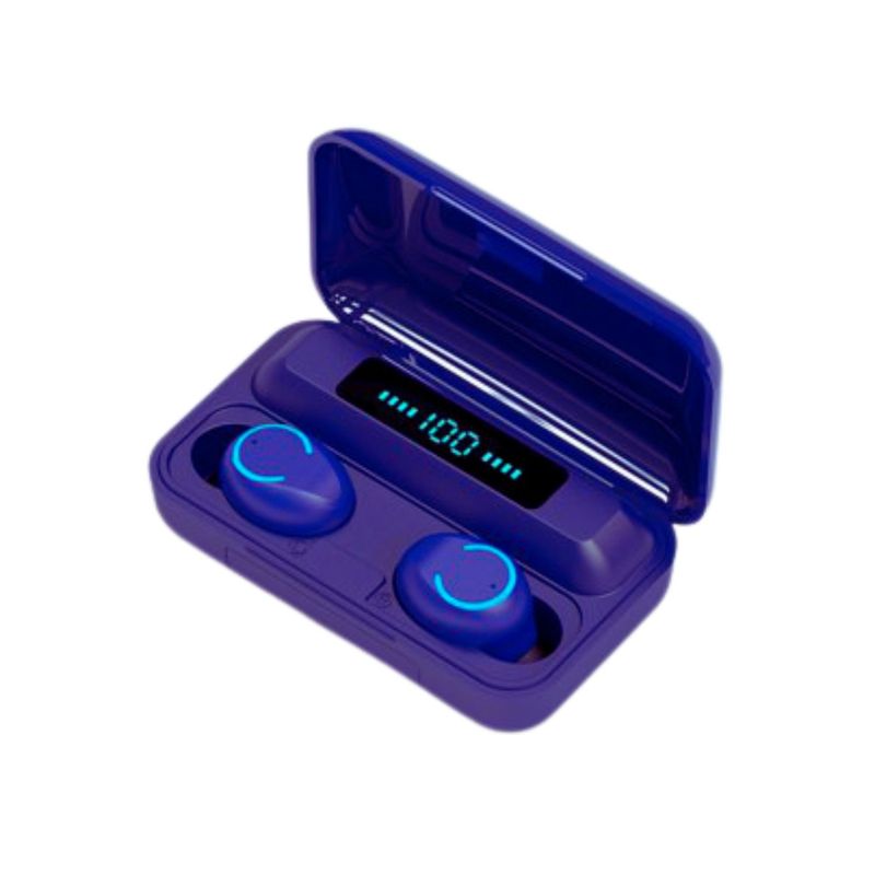 TWS - Audifono Bluetooth F9 PRO Morado - Full Music 5 a 7h