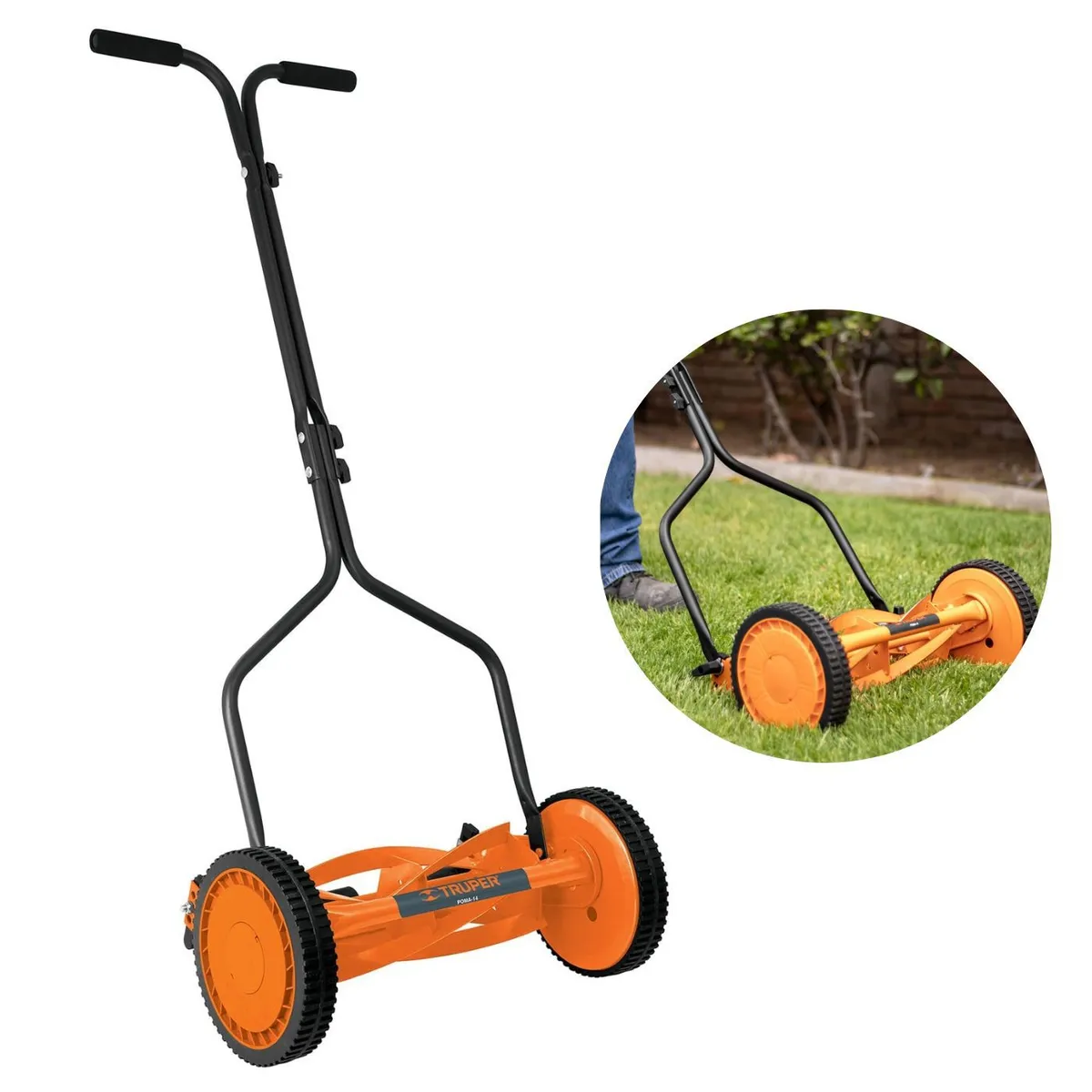 TRUPER - Podadora Manual cortadora de gras cesped Truper