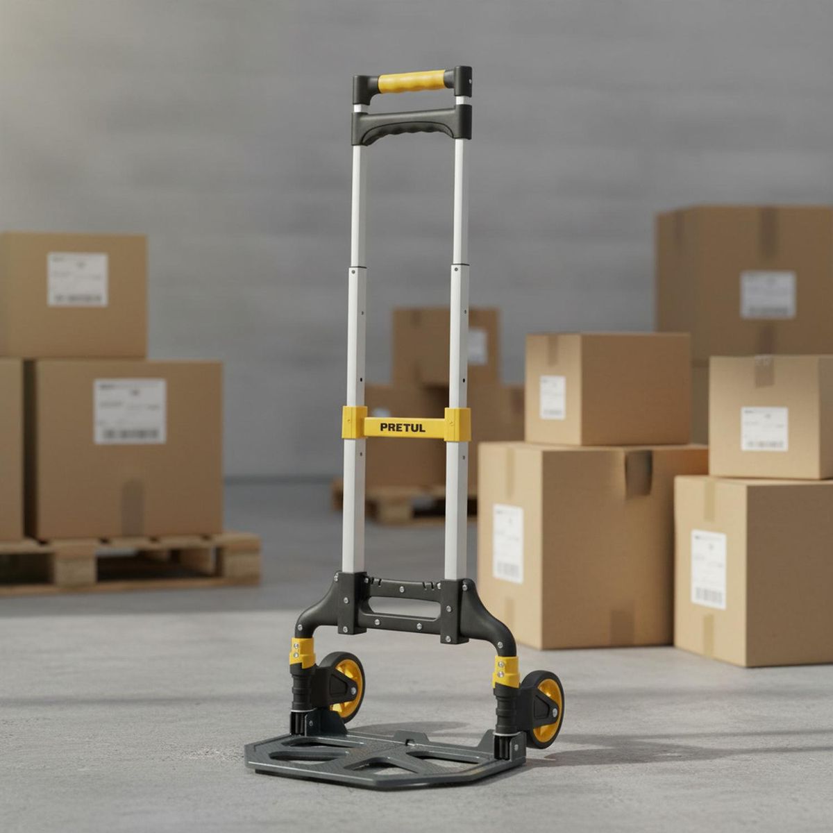 PRETUL - Carreta de carga plegable soporta 100Kg Pretul