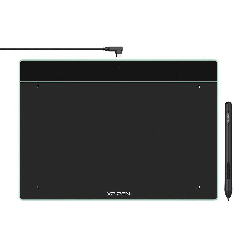 XP PEN - XP-PEN Deco Fun XS Tableta Gráfica 4x3 Pulgadas  Verde Manzana