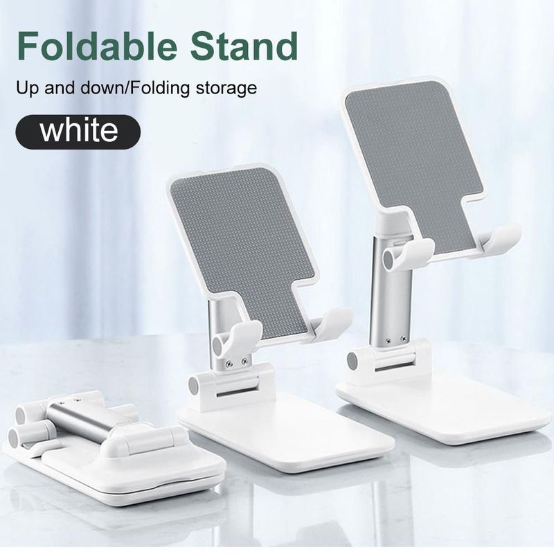 SM - SOPORTE DE CELULAR ALTO REGULABLE  PORTATIL-BLANCO