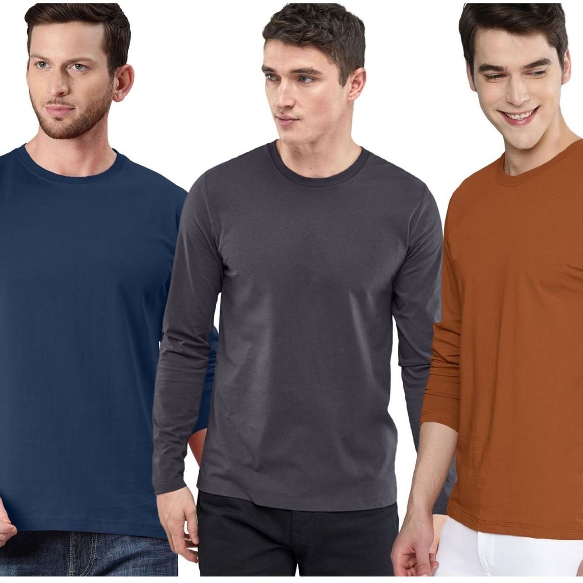SWISS LORD - Pack 3 polos manga larga para hombre.