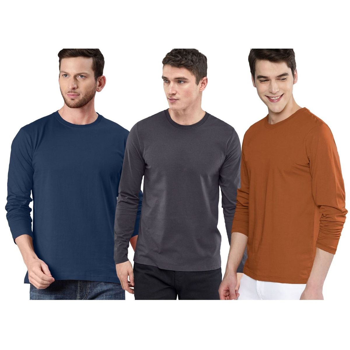 SWISS LORD - Pack 3 polos manga larga para hombre.