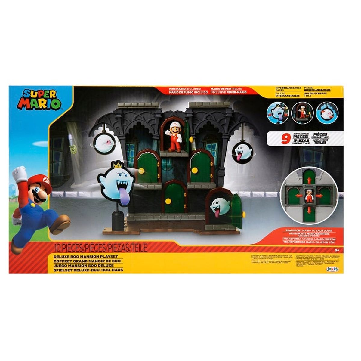 JAKKS PACIFIC - Playset Super Mario - Mansion Deluxe de Boo
