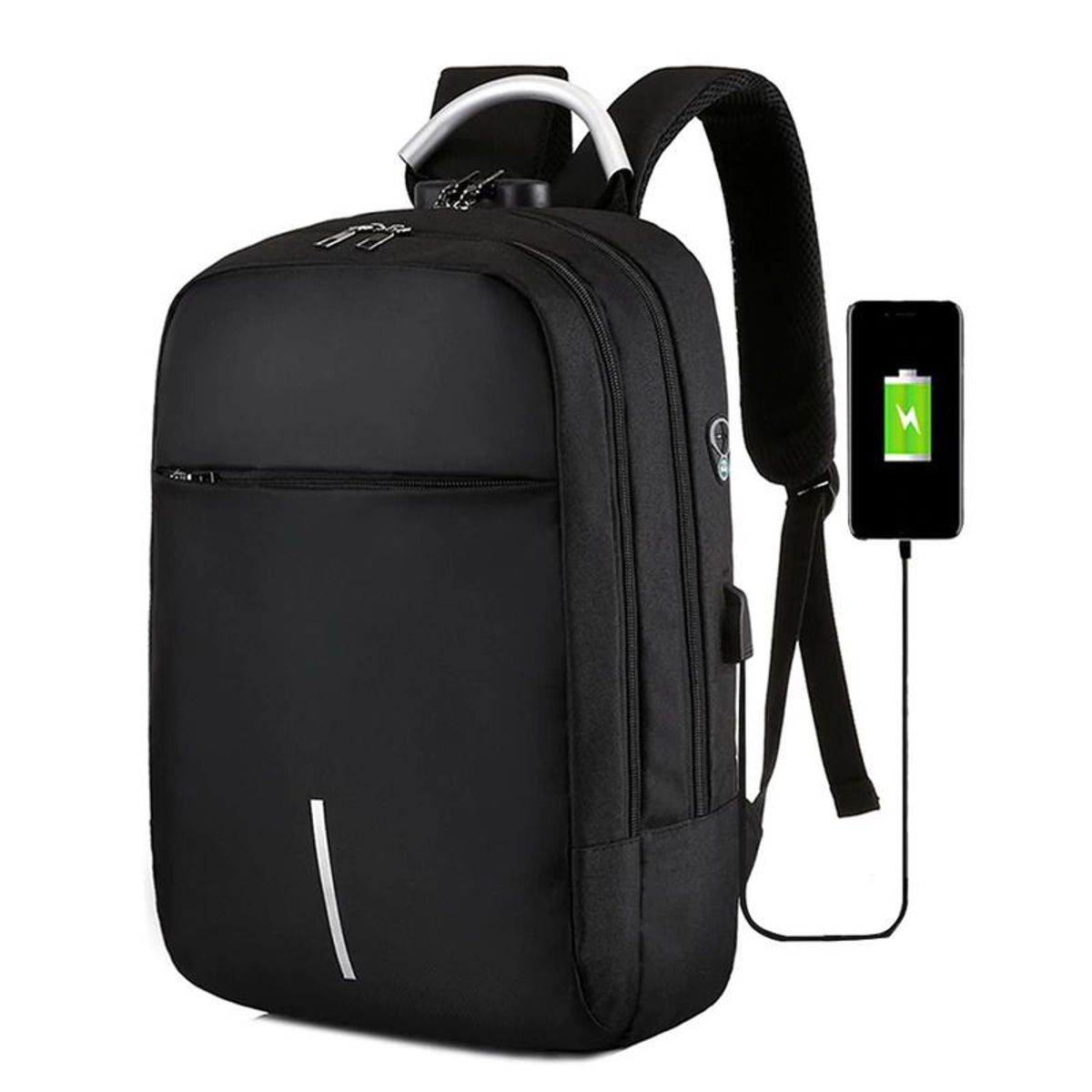 GENERICO - Mochila Antirrobo Impermeable con Clave Morral Laptop Notebook Usb