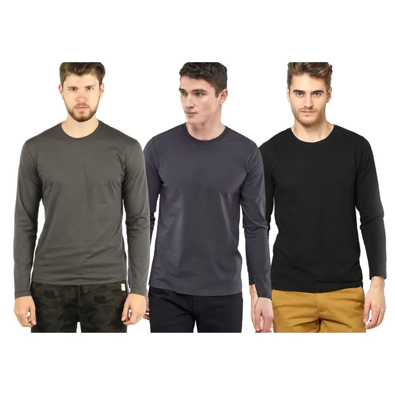 SWISS LORD - Pack x 3 polos manga larga para hombre.