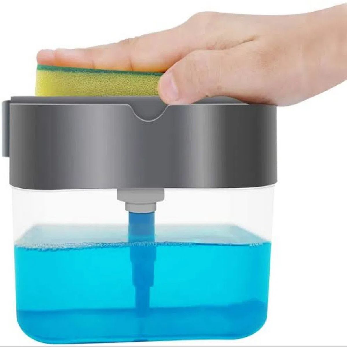 GENERICO - Dispensador Lavavajilla  Manual Con Esponja Y Bomba