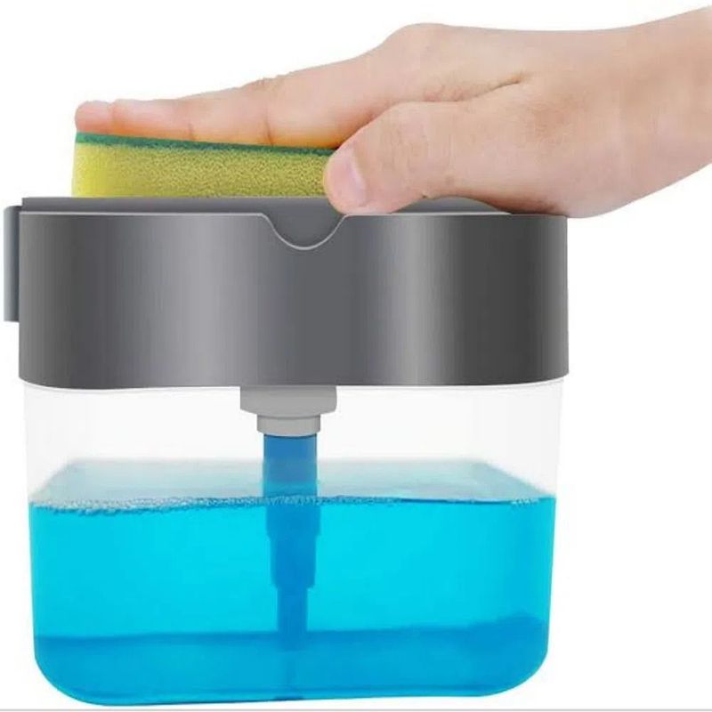 GENERICO - Dispensador Lavavajilla  Manual Con Esponja Y Bomba