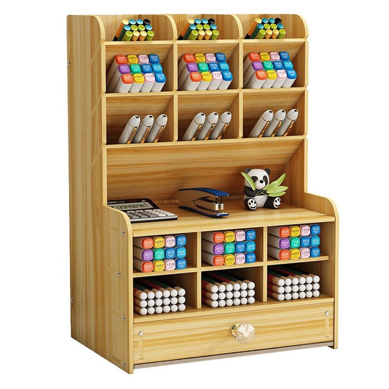 GENERICO - Organizador de Escritorio multiusos Portalápices Natural