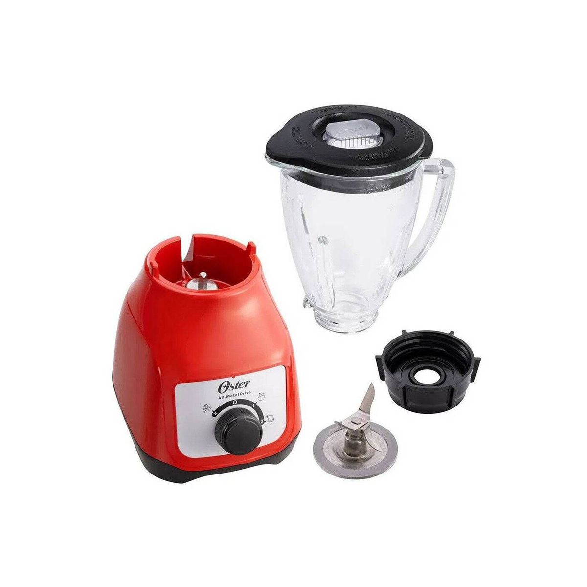 OSTER - Oster Licuadora Roja 1.5 L 2 Velocidades  BLSTKAGRRD Perilla