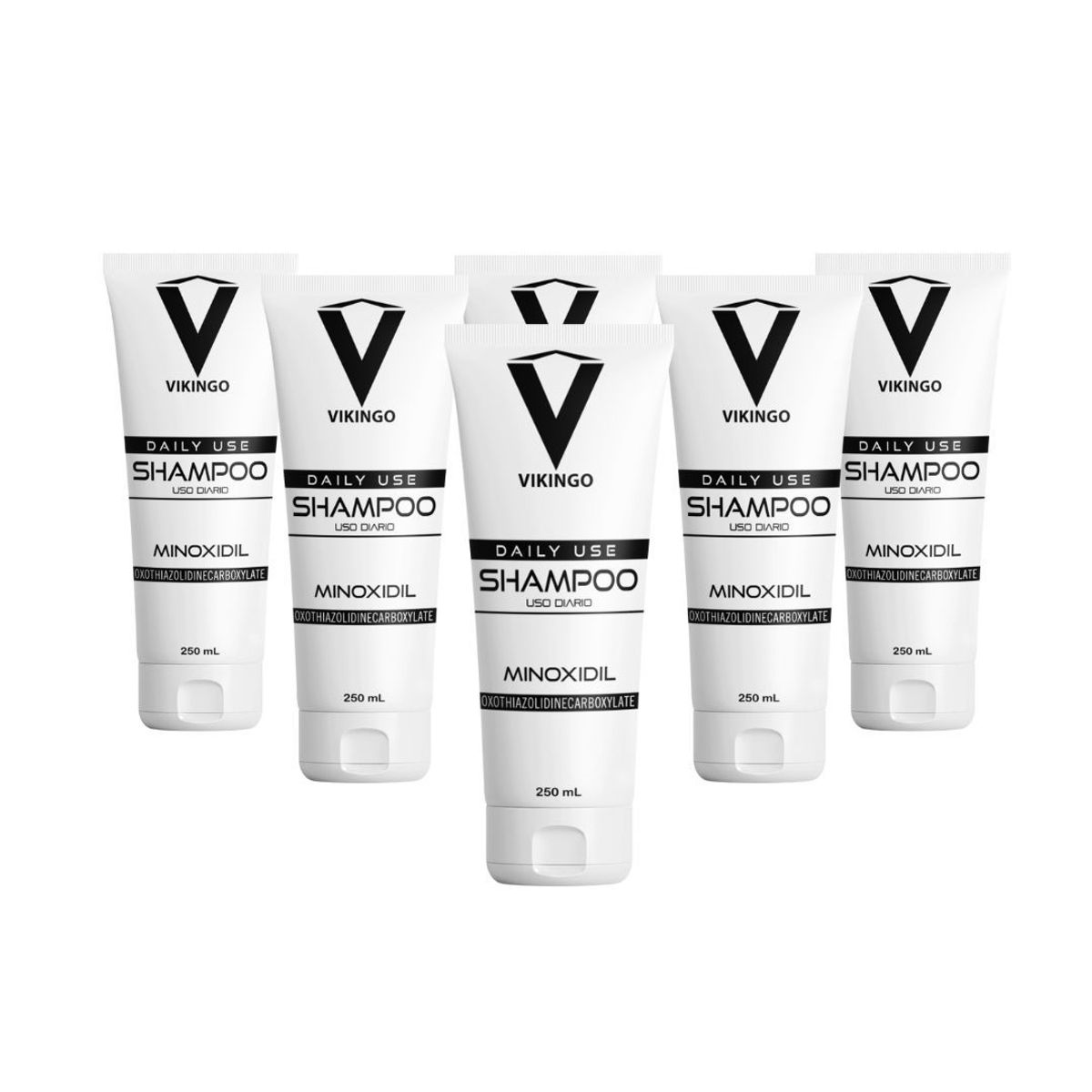 VIKINGO - 6 Shampoo con minoxidil (tratamiento x 6 meses).