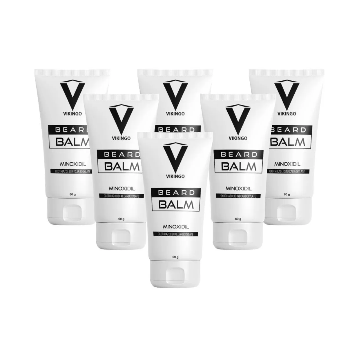 VIKINGO - 6 Minoxidil en bálsamo para barba (tratamiento completo x 6 meses)