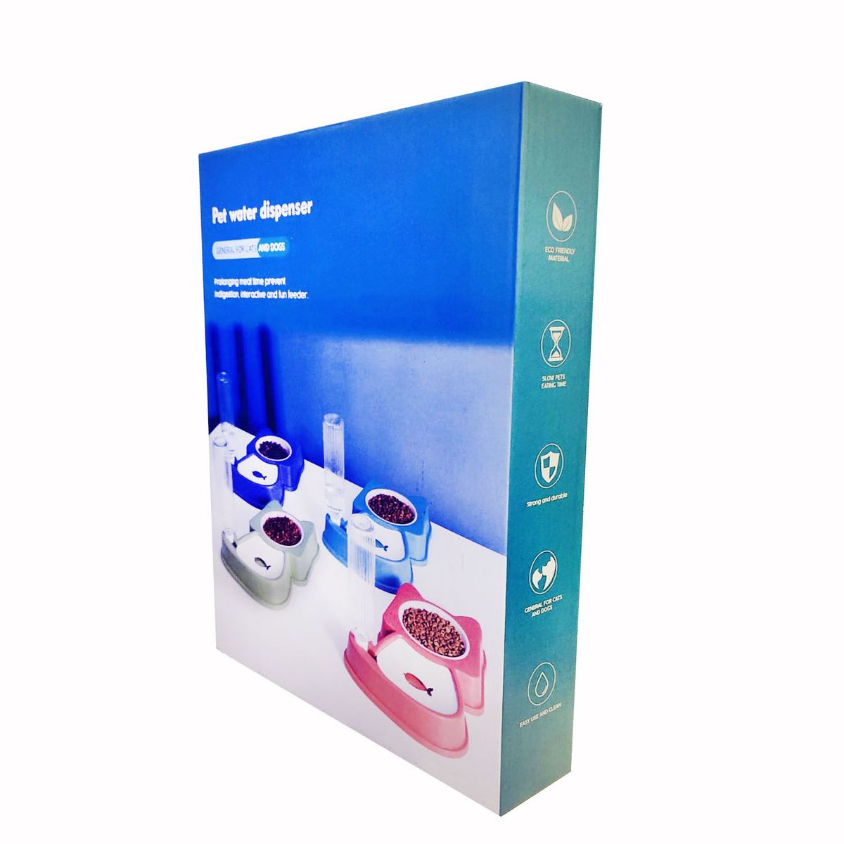 GENERICO - Bebedero y Comedero 2 en 1 para Perro Gatos ROJO