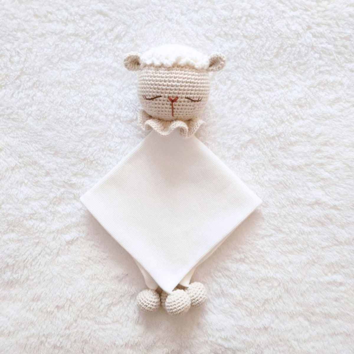 BE CRAFTY - Manta de Apego Juguete Oveja Algodón Antialérgico Bebé +6M