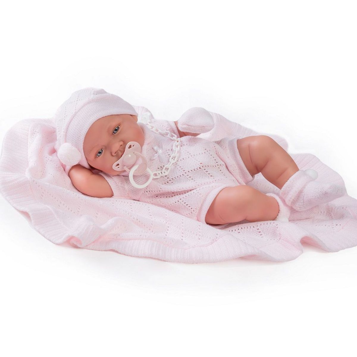 ANTONIO JUAN - Muñeca Antonio Juan Bebé Recien Nacida Lua Toquilla 42 Cm