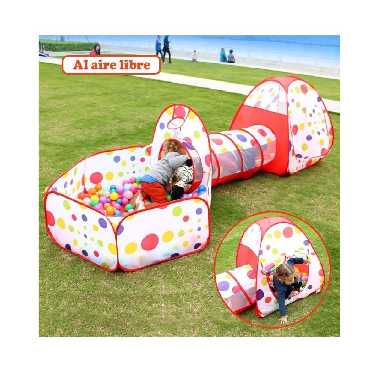 GENERICO - Carpa Circuito 3 en 1 con túnel Unisex