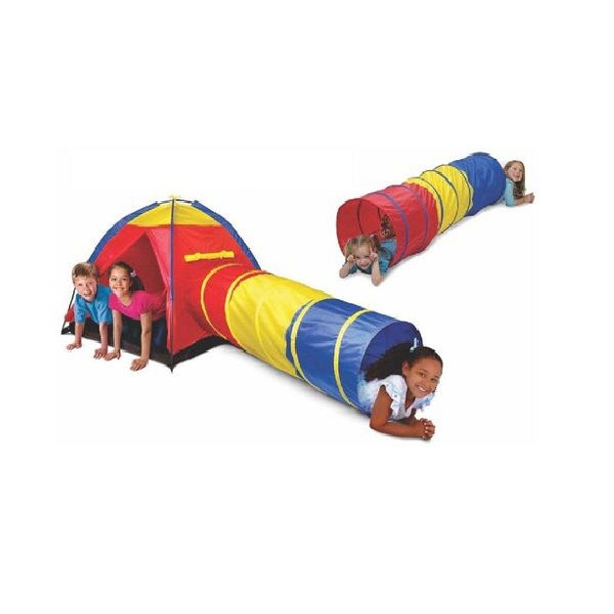 GENERICO - Carpa Casita Con Túnel 2 en 1