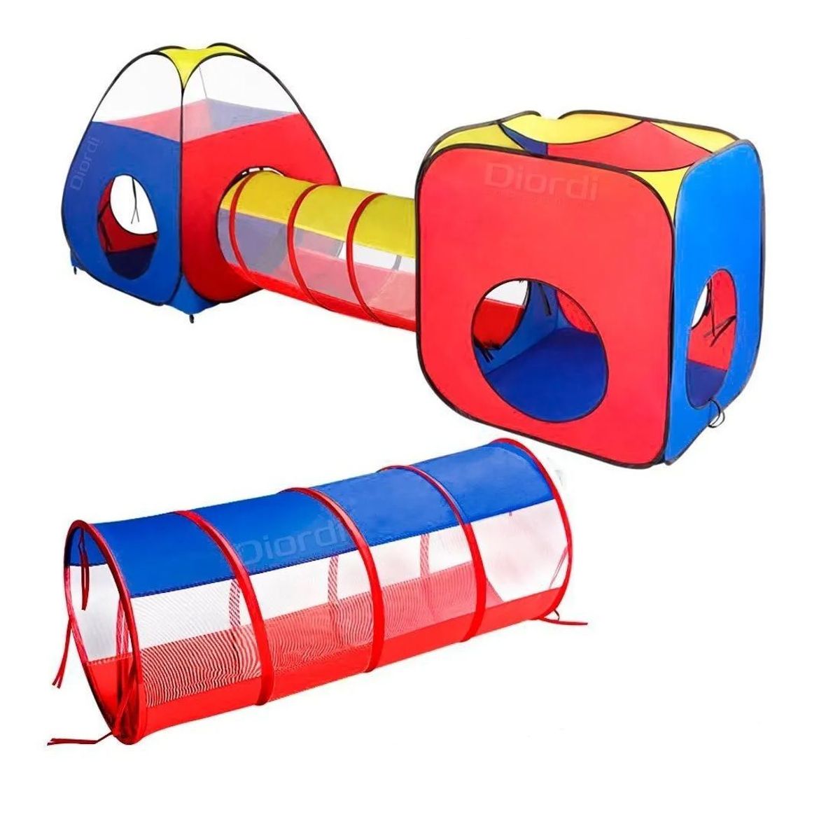 GENERICO - Carpa Circuito 4 En 1 Doble Túnel Juego Para Niños Unisex