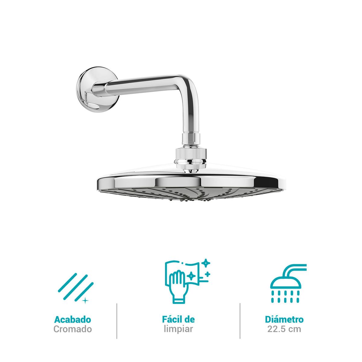 ITALGRIF - Salida Ducha Española Italgrif - Con brazo y canopla