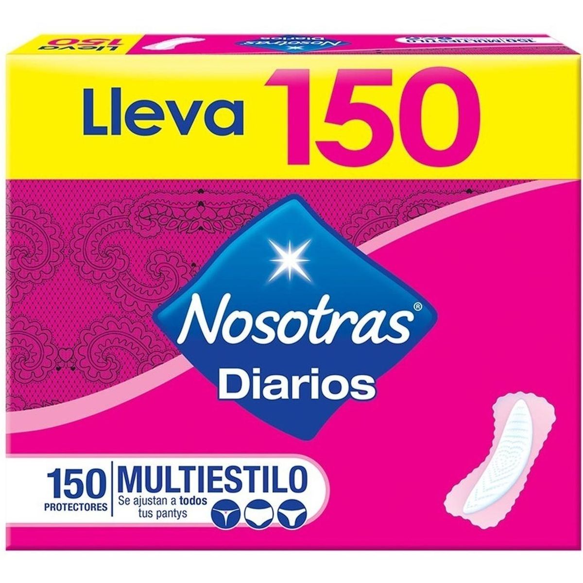 NOSOTRAS - Protectores Diarios Nosotras Multiestilos 150un