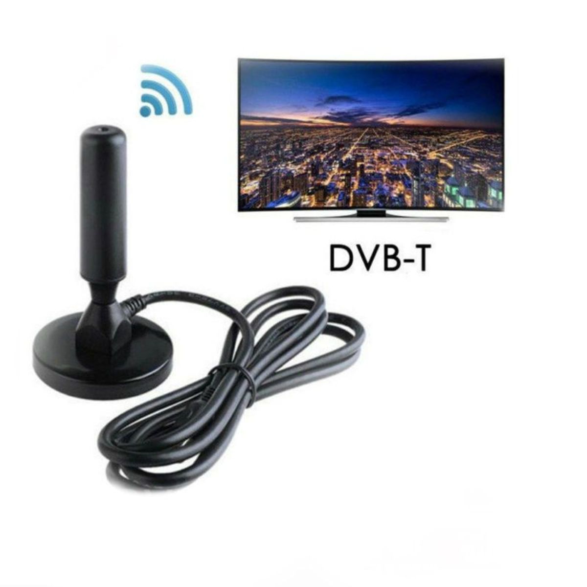 GENERICO - Antena Tv Digital Interior Full HD Televisión Smart TV y Antiguo