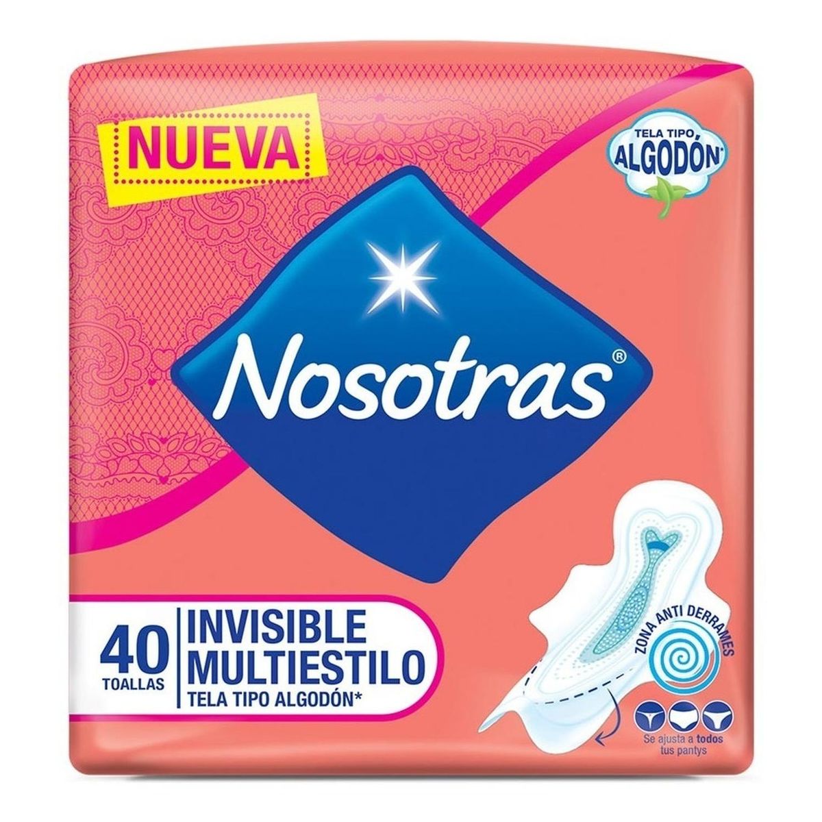 NOSOTRAS - Toallas Higiénicas Nosotras Invisible Multiestilo 40un
