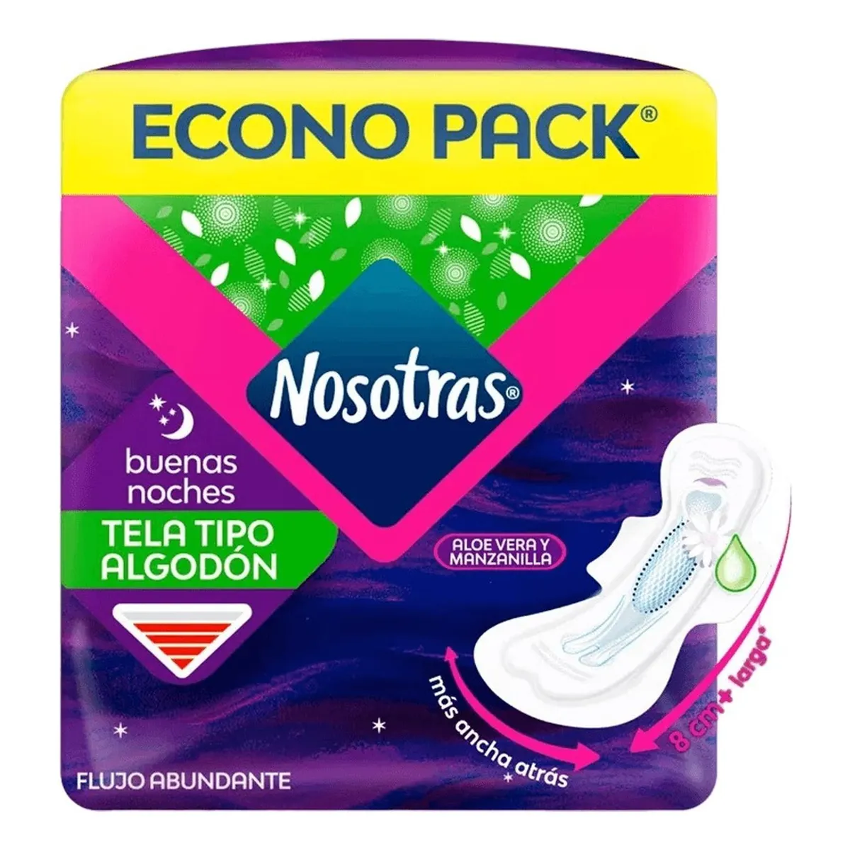 NOSOTRAS - Toallas higiénicas Nosotras Buenas Noches Natural 24un