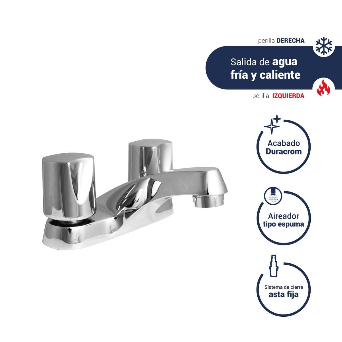 VAINSA - Mezcladora para lavatorio 4" avante hecho en bronce Vainsa