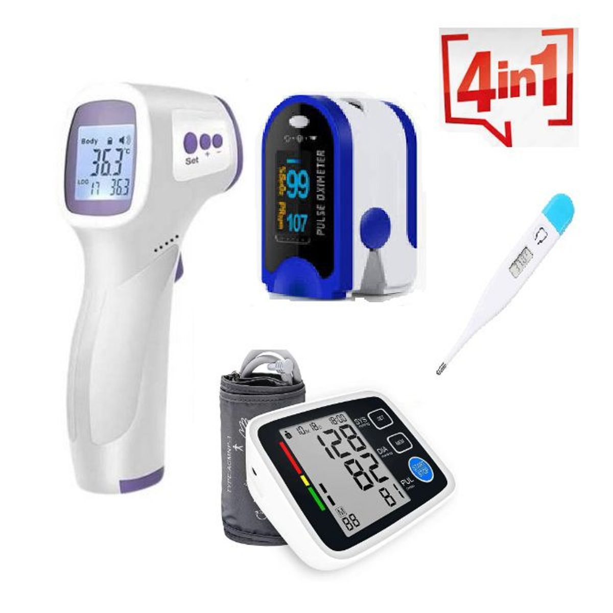 ALPHA - Tri Pack -Termometro - Oximetro - Tensiometro