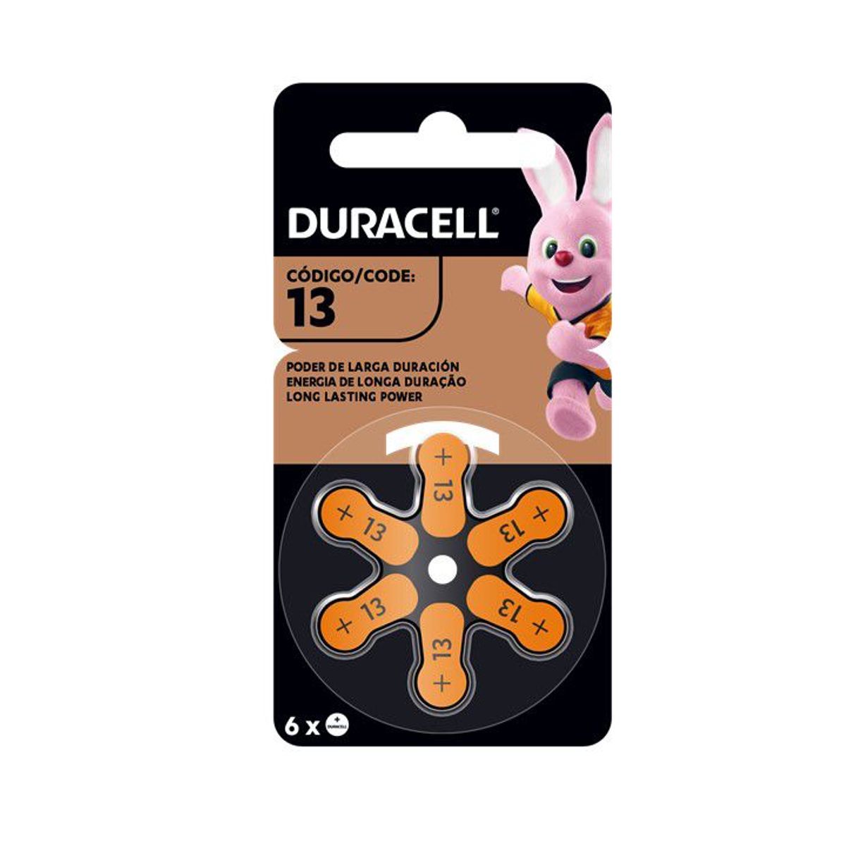 DURACELL - PILAS PARA AUDIFONOS MEDICADOS DURACELL 13 X 6 PILAS