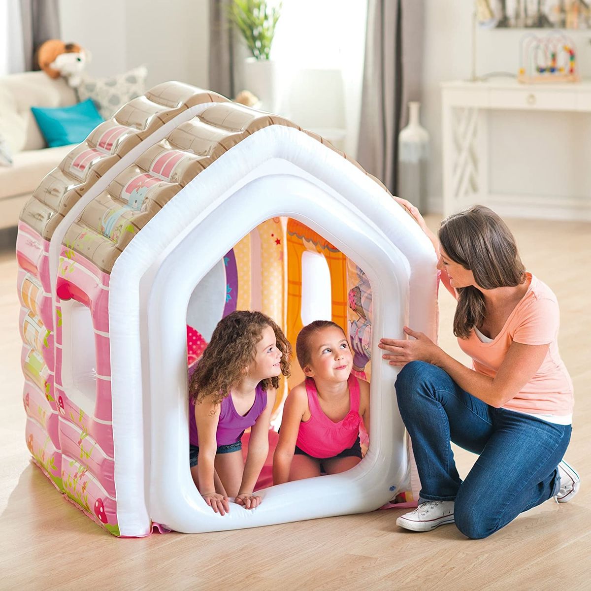 INTEX - Intex - Casita  casa inflable con sillón y puff