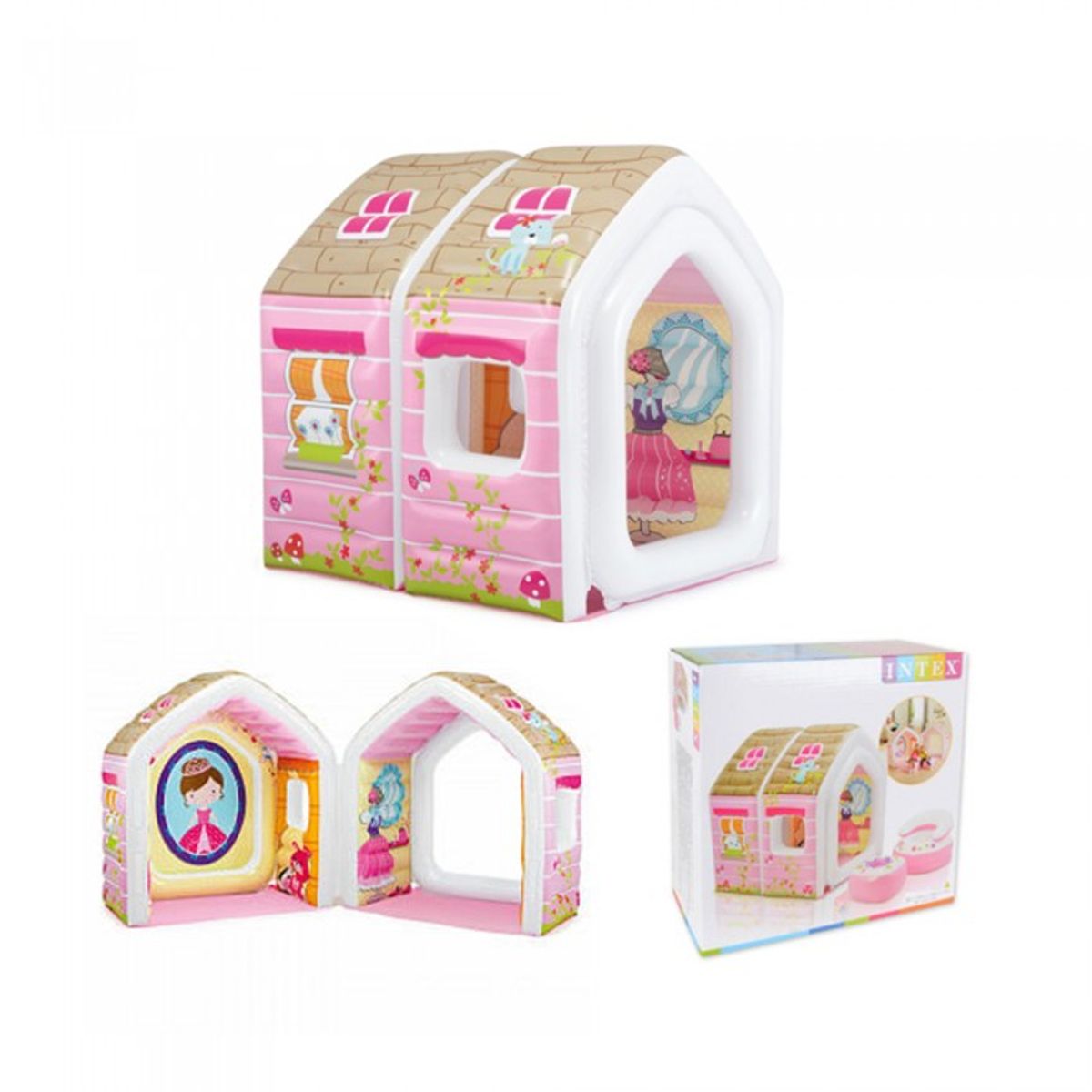 INTEX - Intex - Casita  casa inflable con sillón y puff