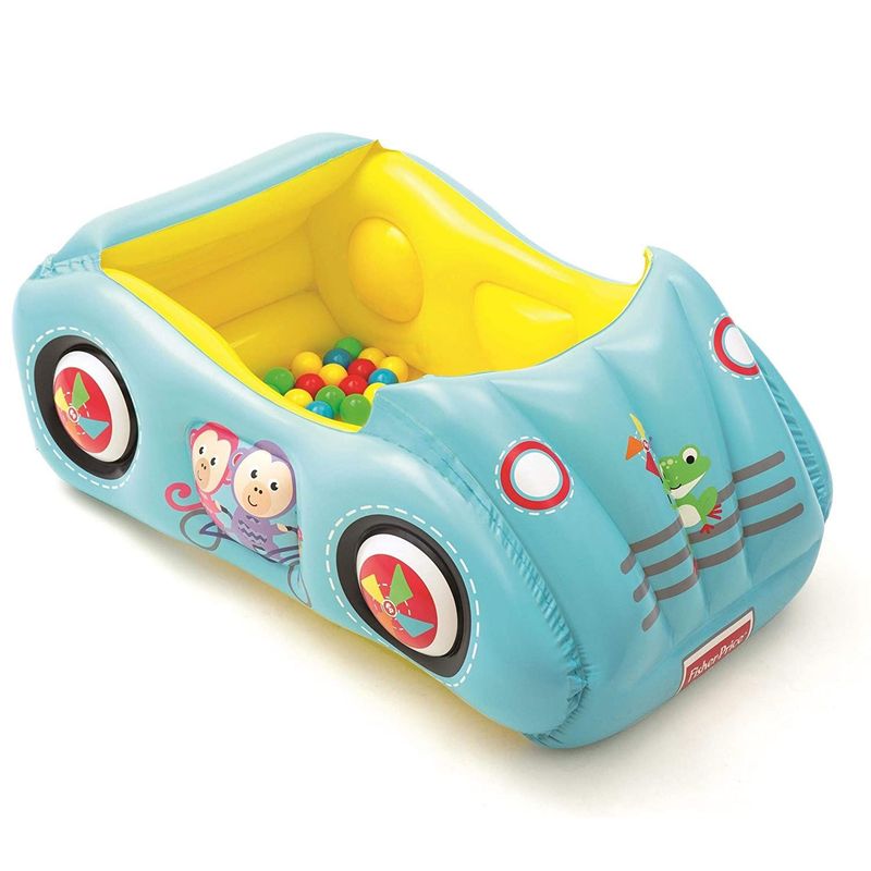 BESTWAY - Piscina de pelotitas Modelo Coche de Carreras - Fisher Price