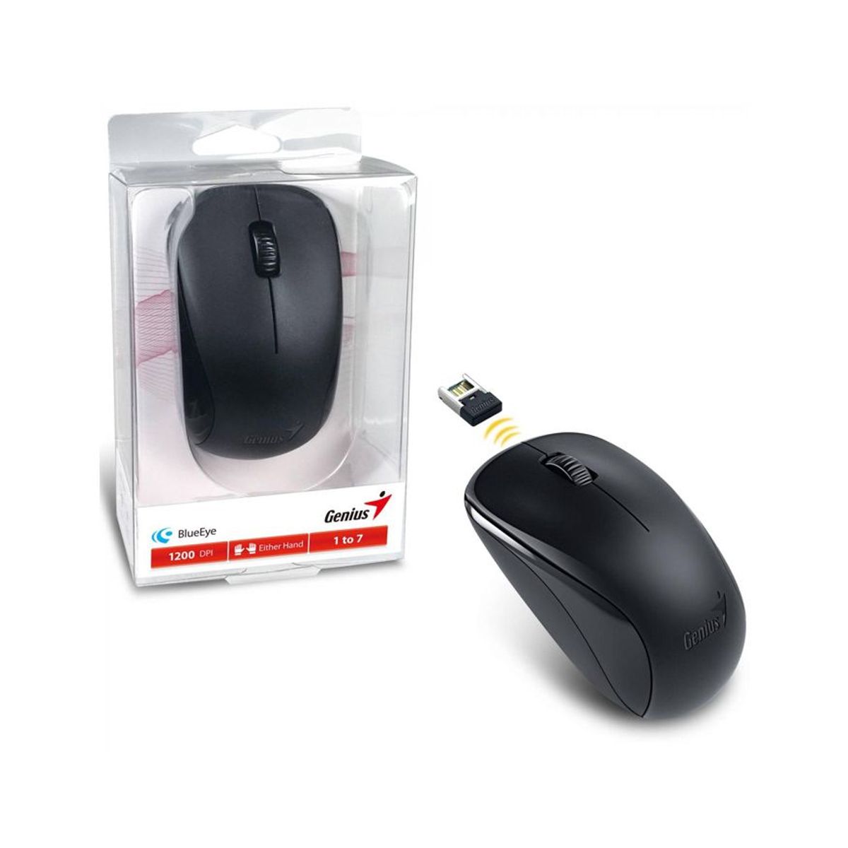 GENIUS - MOUSE GENIUS INALÁMBRICO NX-7000 - NEGRO