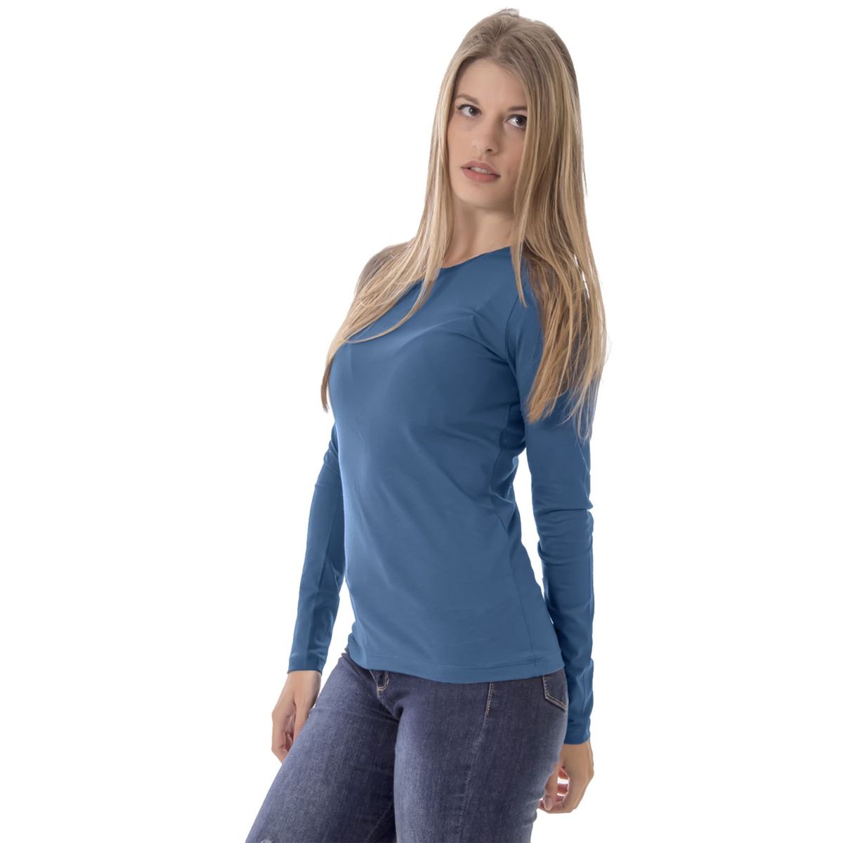 SWISS LORD - Polo Manga Larga para Mujer