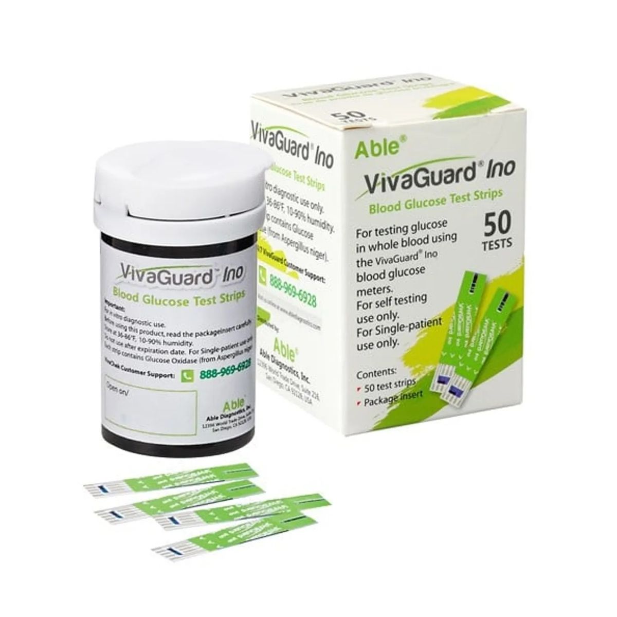 GENERICO - PACK VIVA CHEK INO: 50 TIRAS Y 100 LANCETAS