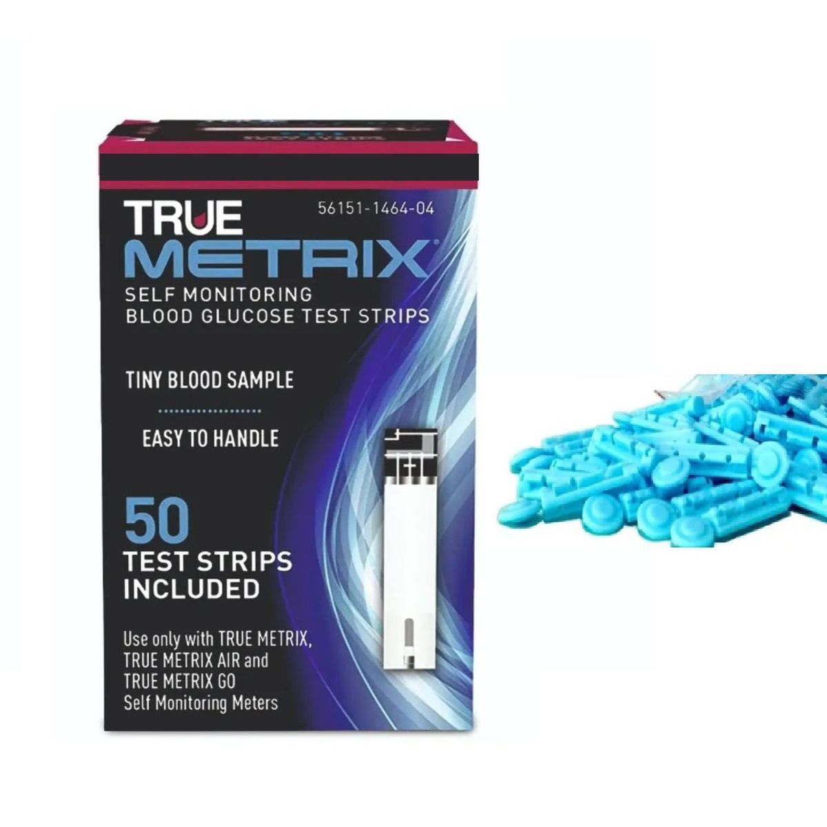 TRUE - 50 Tiras + 100 Lanc. Para Gluc. TRUE METRIX