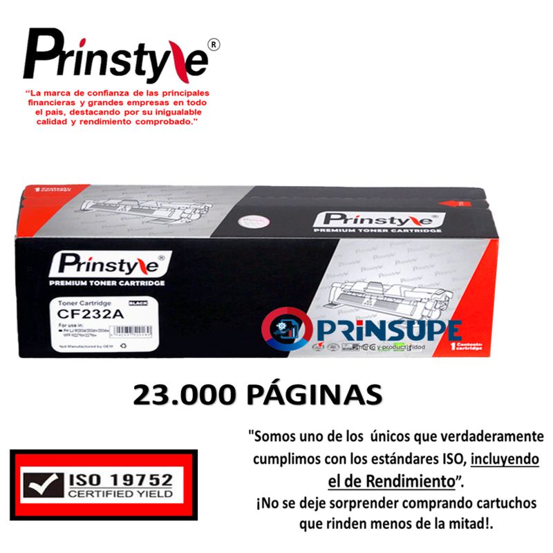 PRINSTYLE - TAMBOR DRUM PRINSTYLE 32A CF232A 23.000 PÁG  ISO DE RENDIMIENTO 19752