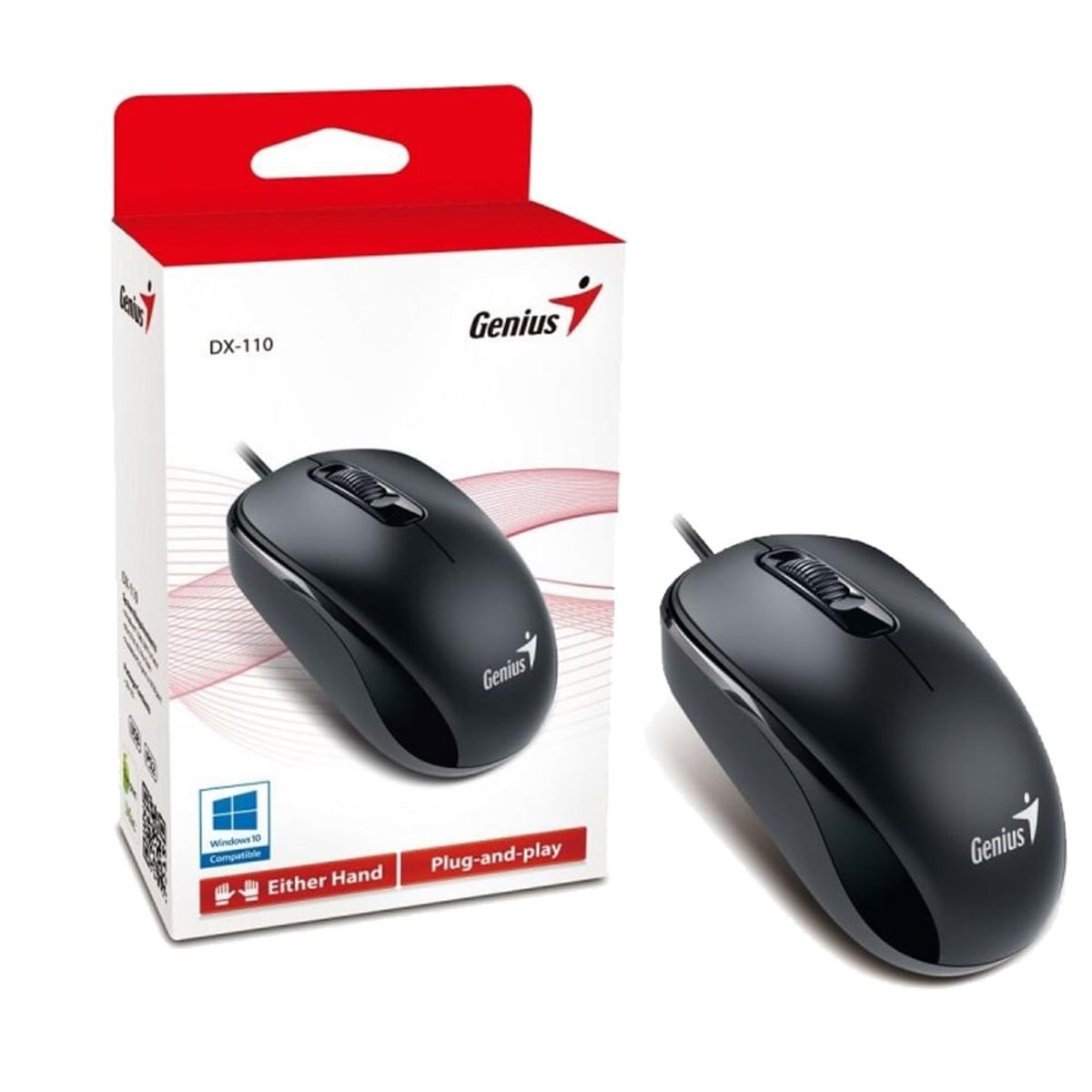 GENIUS - Mouse Dx-110 Genius Usb Optico 1000 Dpi Negro